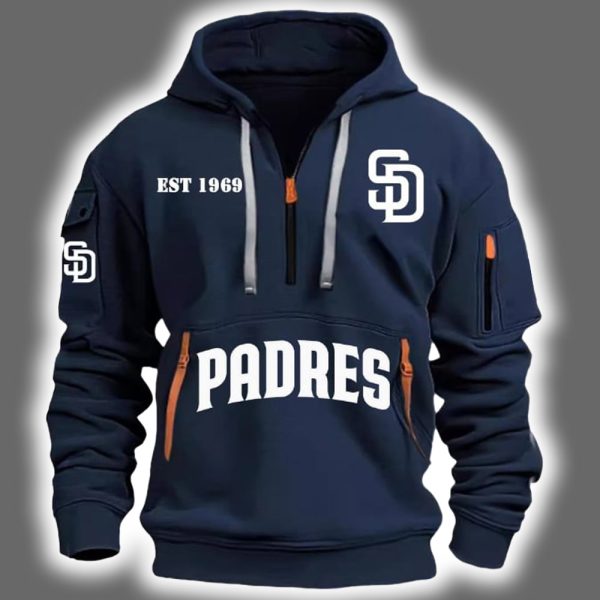 2025 Padres Est 1969 Quarter Zip Hoodie 2