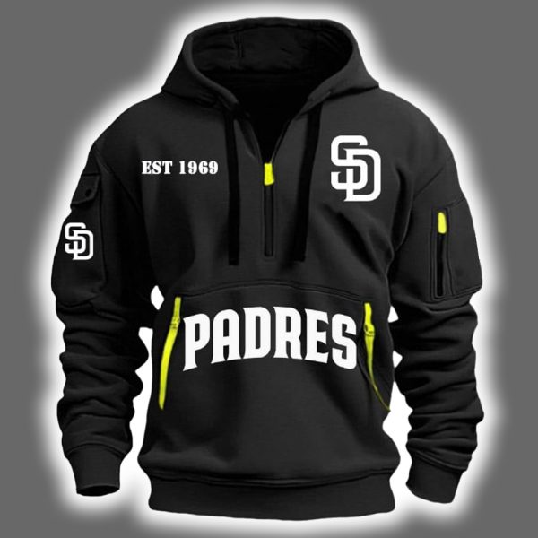 2025 Padres Est 1969 Quarter Zip Hoodie 3