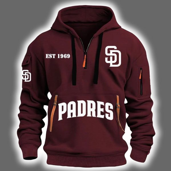 2025 Padres Est 1969 Quarter Zip Hoodie 4
