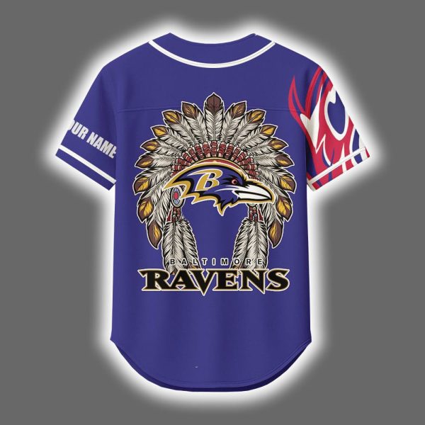 2025 Ravens x Native American Personalized Jersey 3