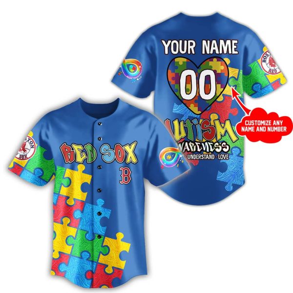 2025 Red Sox x Autism Awareness Personalized Jersey