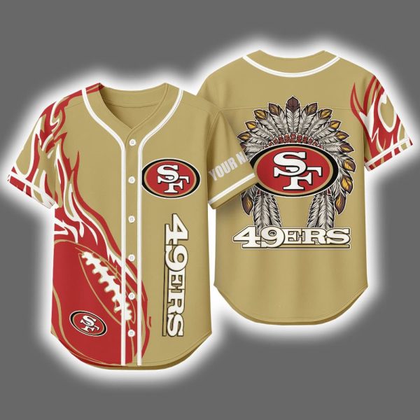 2025 SF 49ers x Native American Personalized Jersey