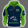 2025 Seahawks Est 1974 Quarter Zip Hoodie