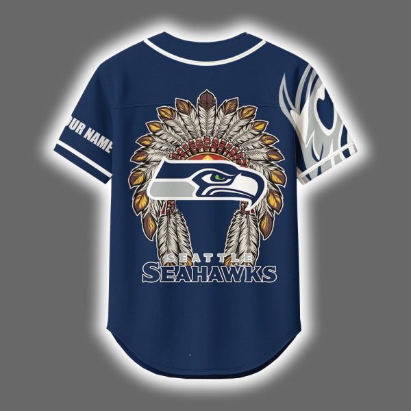 2025 Seahawks x Native American Personalized Jersey 3