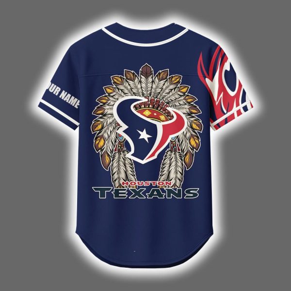 2025 Texans x Native American Personalized Jersey 3