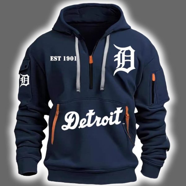 2025 Tigers Est 1901 Quarter Zip Hoodie 2