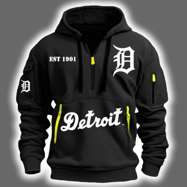 2025 Tigers Est 1901 Quarter Zip Hoodie 3