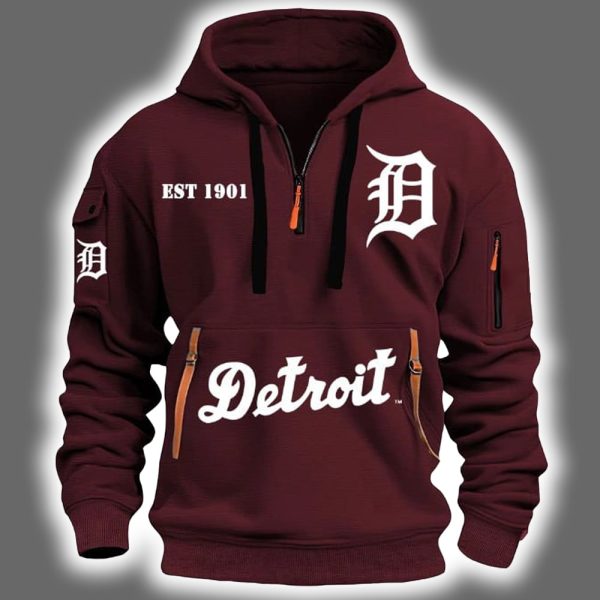 2025 Tigers Est 1901 Quarter Zip Hoodie 4
