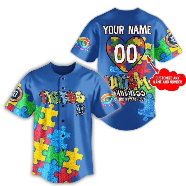 2025 Tigers x Autism Awareness Personalized Jersey