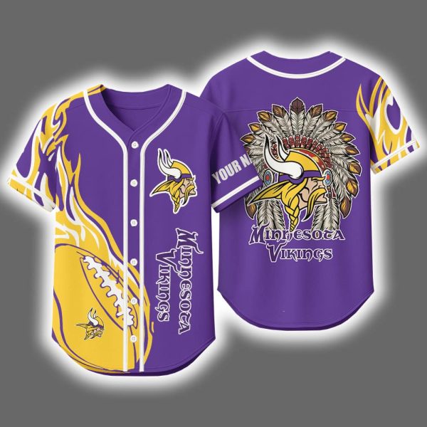 2025 Vikings x Native American Personalized Jersey