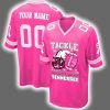 2025 Volunteers Tackle Breast Cancer Personalized Football Jersey
