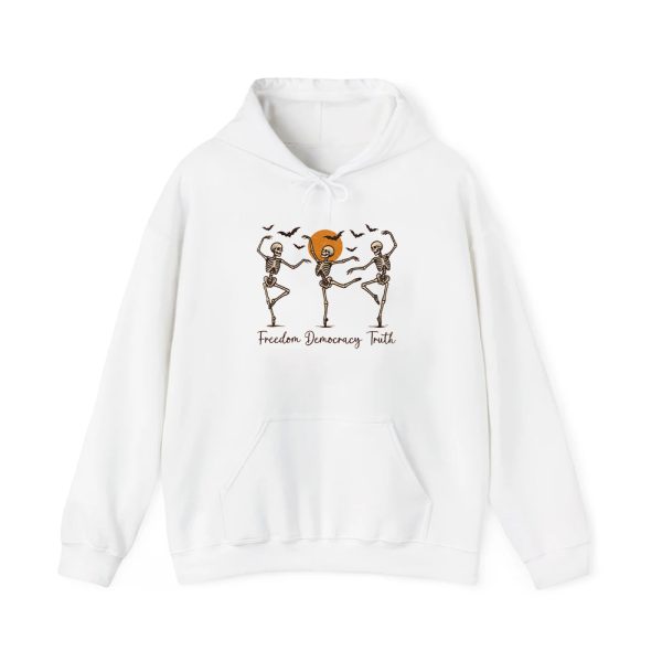 5FDT Halloween Skeleton Dance Printed T Shirt