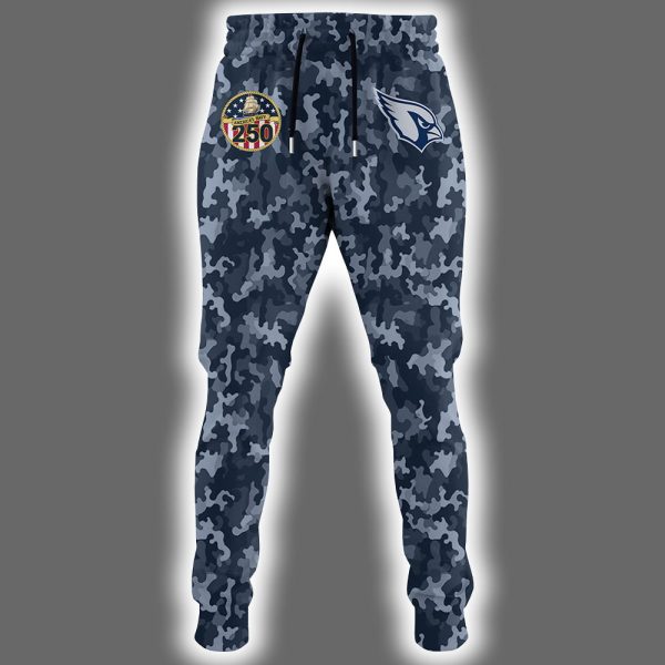 Arizona US Navy 250th Birthday Celebration Night Game 2025 Hoodie Joggers Cap 2