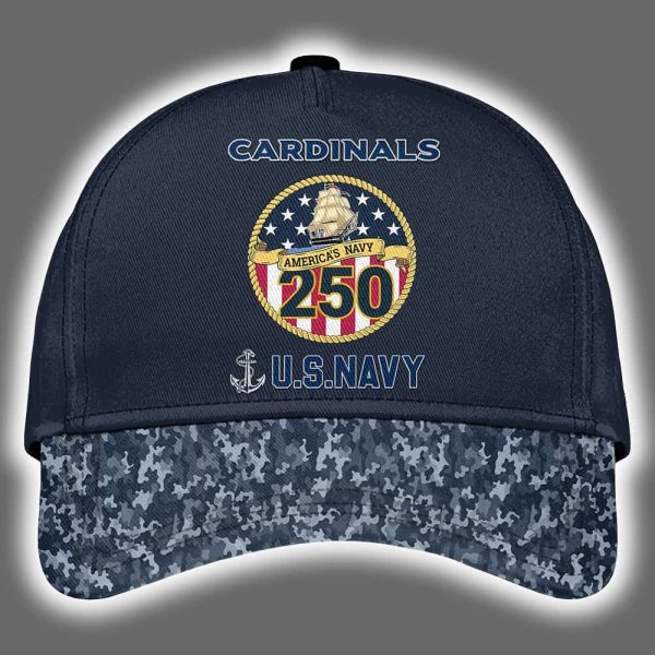 Arizona US Navy 250th Birthday Celebration Night Game 2025 Hoodie Joggers Cap 3