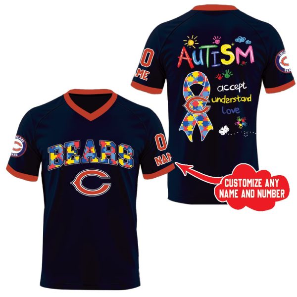 Bears 2025 Autism Awareness Jersey