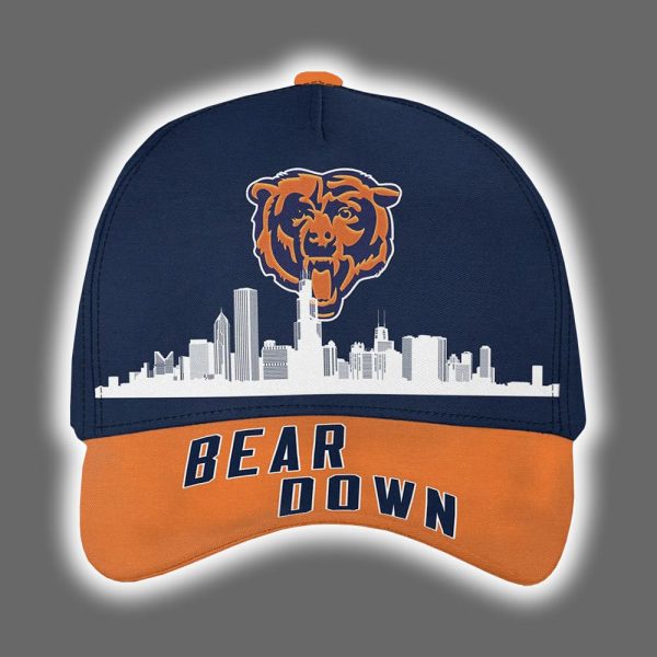 Bears Bear Down Skyline Customized Cap