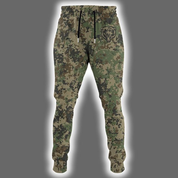 Bears US Army 250th Birthday Celebration Night Game 2025 Hoodie Joggers Cap 2