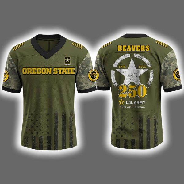 Beavers US ARMY 250th Birthday Celebration 2025 Jersey