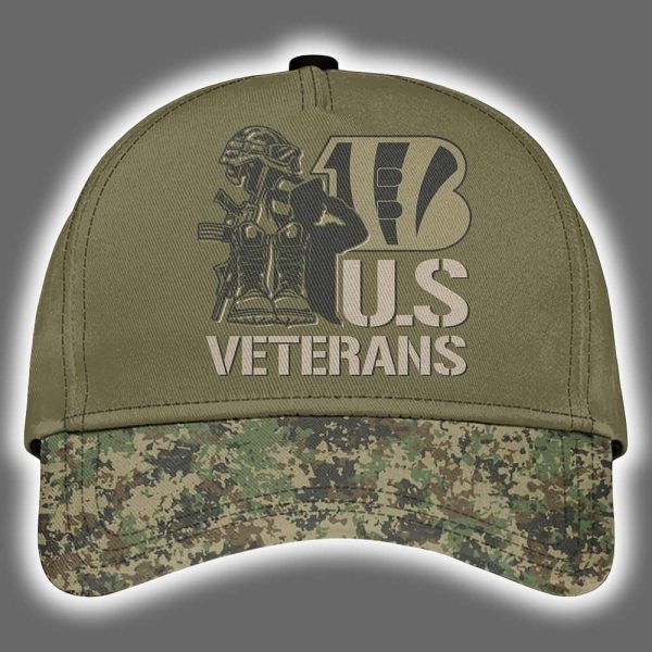 Bengals Happy Veterans Day Night Game 2025 Hoodie Joggers Cap 3
