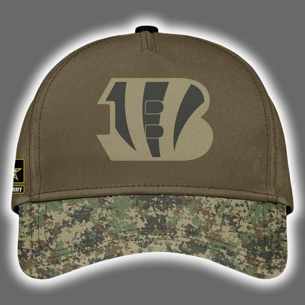 Bengals US Army 250th Birthday Celebration Night Game 2025 Hoodie Joggers Cap 2