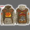 Bengals USMC 250th Birthday Celebration Night Game 2025 Hoodie Joggers Cap
