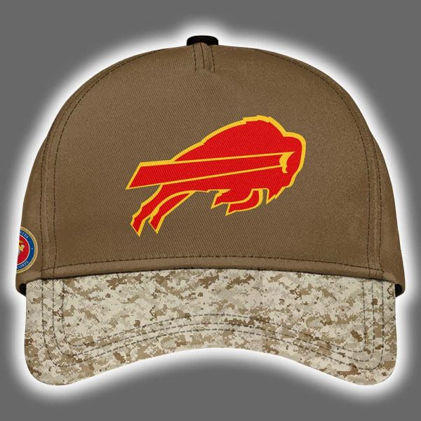 Bills USMC 250th Birthday Celebration Night Game 2025 Hoodie Joggers Cap 3
