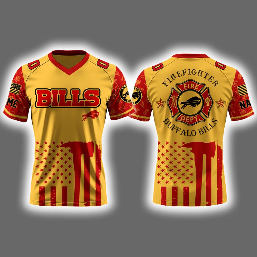 Bills x Firefighter Appreciation Night 2025 Football Jersey Bills x Firefighter Appreciation Night 2025 Football Jersey