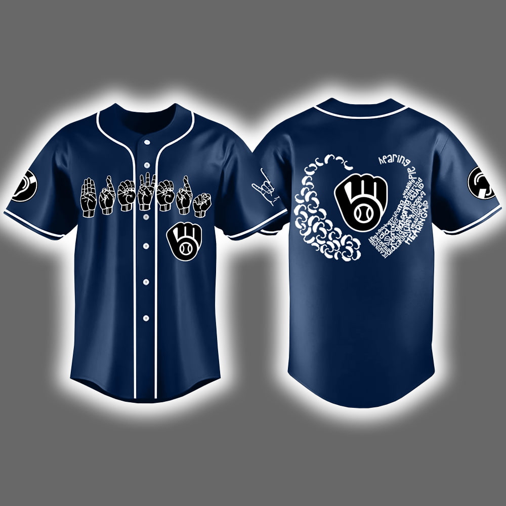 Brewers Deaf & Hard-of-Hearing Awareness Day 2025 Jersey Brewers Deaf & Hard-of-Hearing Awareness Day 2025 Jersey