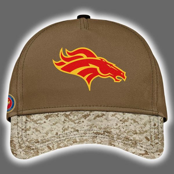 Broncos USMC 250th Birthday Celebration Night Game 2025 Hoodie Joggers Cap 3