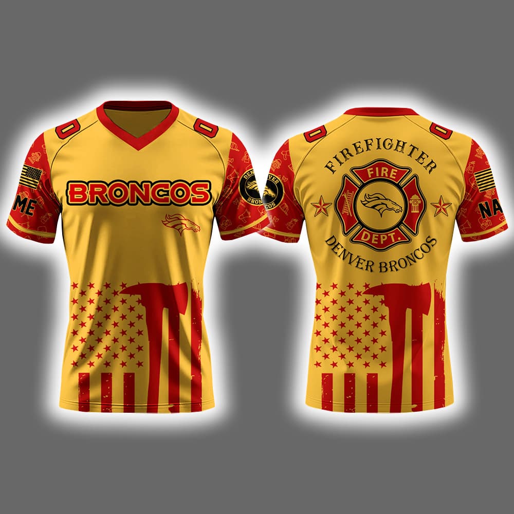 Broncos x Firefighter Appreciation Night 2025 Football Jersey Broncos x Firefighter Appreciation Night 2025 Football Jersey