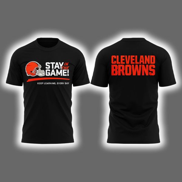 Browns 2025 Stay In The Game Two-Sided Shirt
