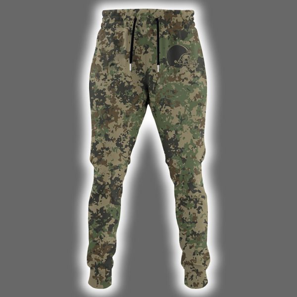 Browns US Army 250th Birthday Celebration Night Game 2025 Hoodie Joggers Cap 2