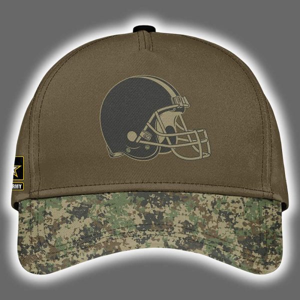 Browns US Army 250th Birthday Celebration Night Game 2025 Hoodie Joggers Cap 3