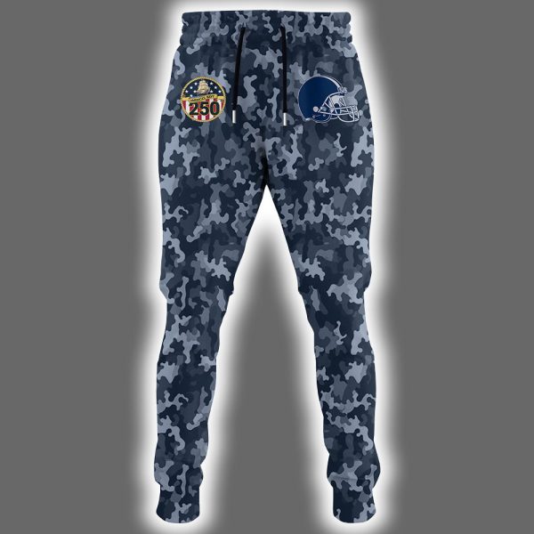 Browns US Navy 250th Birthday Celebration Night Game 2025 Hoodie Joggers Cap 2
