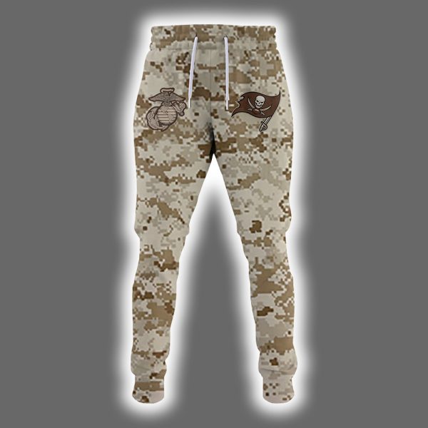 Buccaneers 2025 United State Mine Corps 250th Anniversary Hoodie Joggers Cap 2