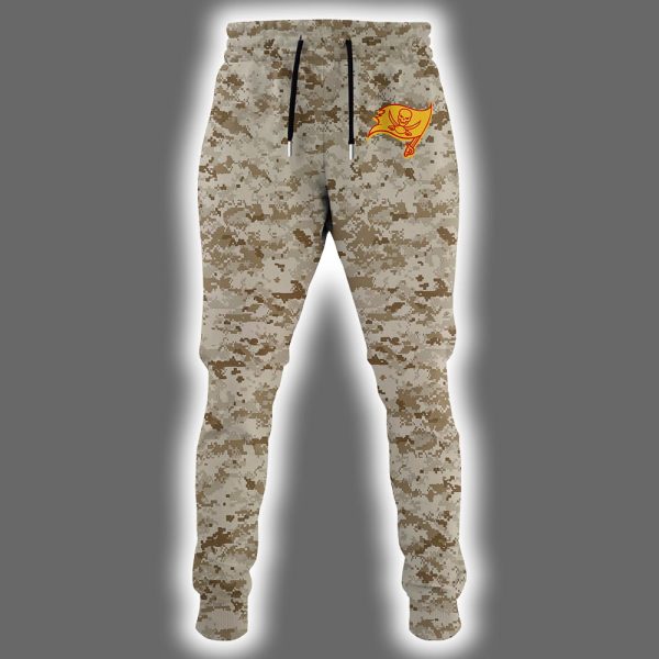 Buccaneers USMC 250th Birthday Celebration Night Game 2025 Hoodie Joggers Cap 2