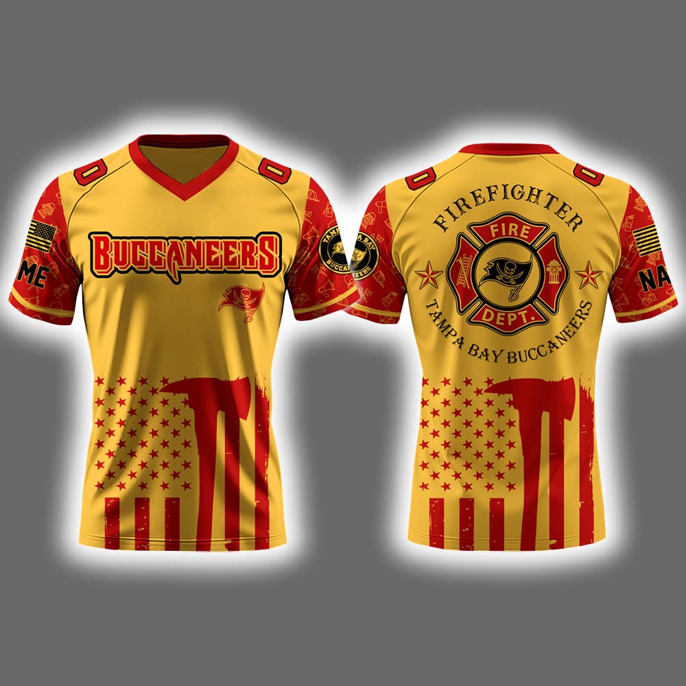 Buccaneers x Firefighter Appreciation Night 2025 Football Jersey Buccaneers x Firefighter Appreciation Night 2025 Football Jersey