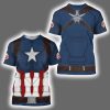 Captain America Halloween Costume Shirt
