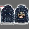 Chargers US Navy 250th Birthday Celebration Night Game 2025 Hoodie Joggers Cap