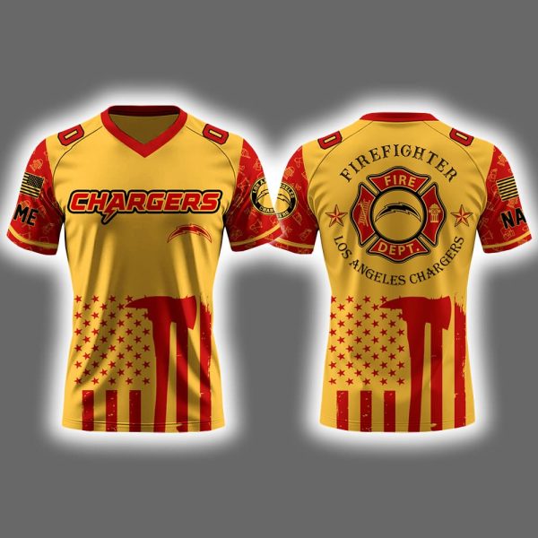 Chargers x Firefighter Appreciation Night 2025 Football Jersey