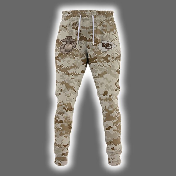 Chiefs 2025 United State Mine Corps 250th Anniversary Hoodie Joggers Cap 2