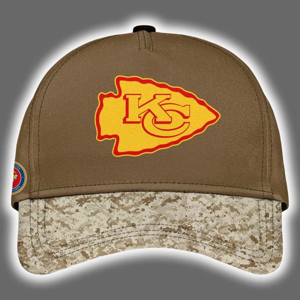 Chiefs USMC 250th Birthday Celebration Night Game 2025 Hoodie Joggers Cap 3