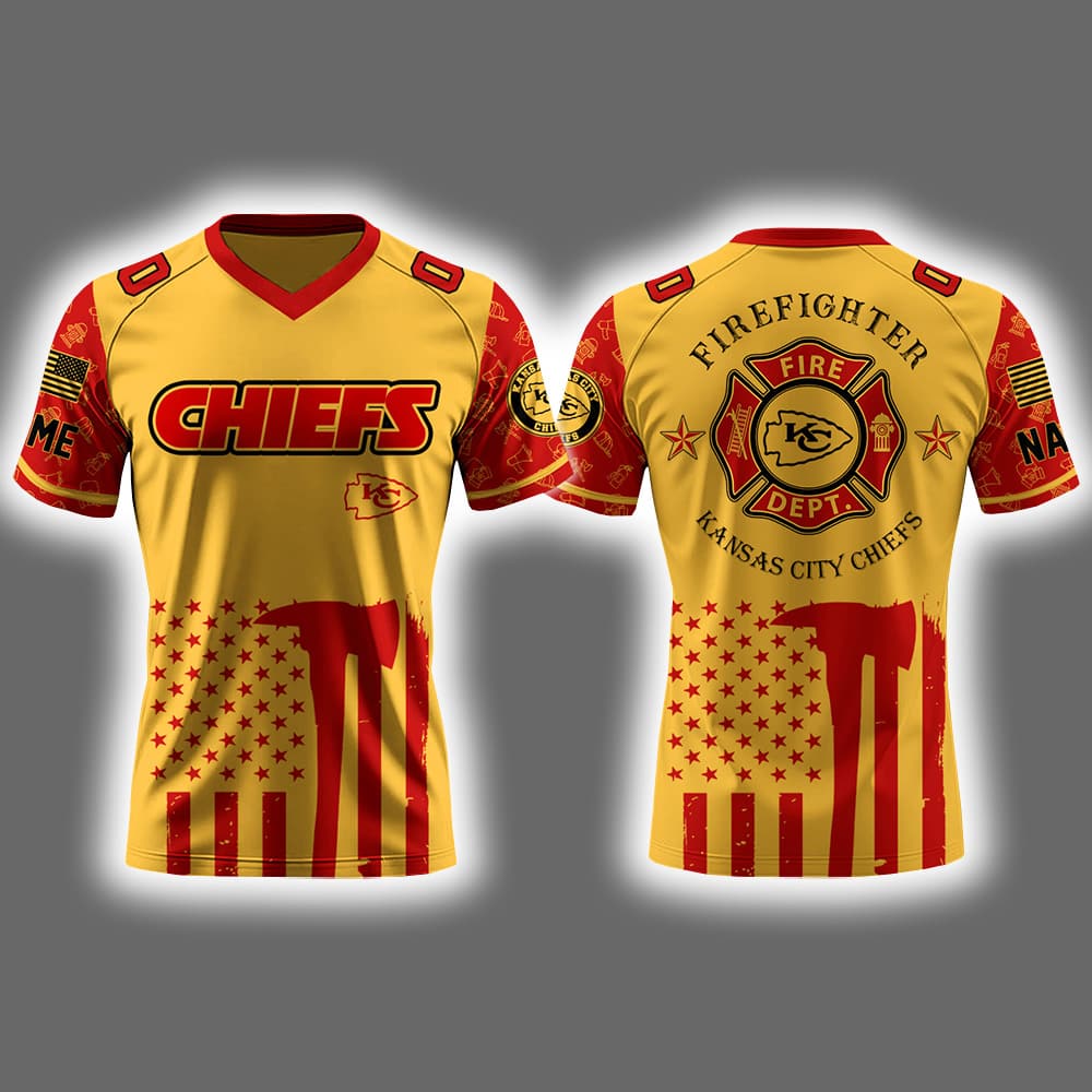 Chiefs x Firefighter Appreciation Night 2025 Football Jersey Chiefs x Firefighter Appreciation Night 2025 Football Jersey