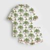 Christmas Palm Tree Satin Pajama Set 2