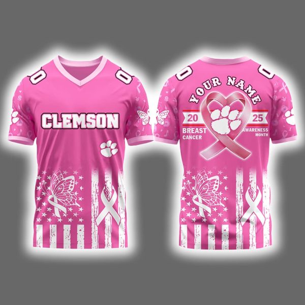 Clemson x Breast Cancer Awareness Month 2025 Jersey