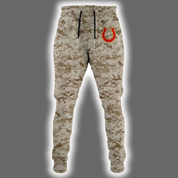 Colts USMC 250th Birthday Celebration Night Game 2025 Hoodie Joggers Cap 2