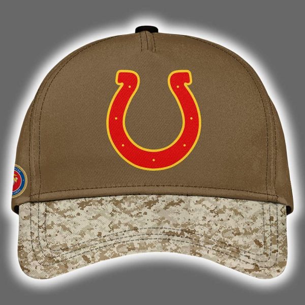 Colts USMC 250th Birthday Celebration Night Game 2025 Hoodie Joggers Cap 3