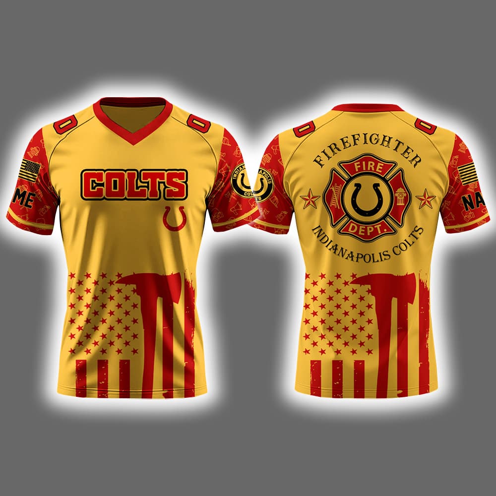 Colts x Firefighter Appreciation Night 2025 Football Jersey Colts x Firefighter Appreciation Night 2025 Football Jersey