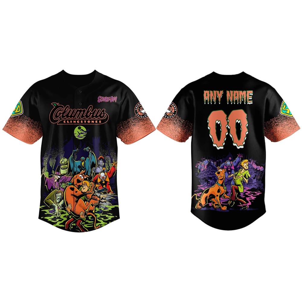 Columbus Clingstones x Scooby-Doo Night Halloween 2025 Jersey Columbus Clingstones x Scooby-Doo Night Halloween 2025 Jersey