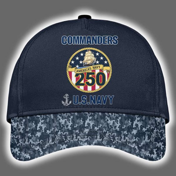 Commanders US Navy 250th Birthday Celebration Night Game 2025 Hoodie Joggers Cap 3